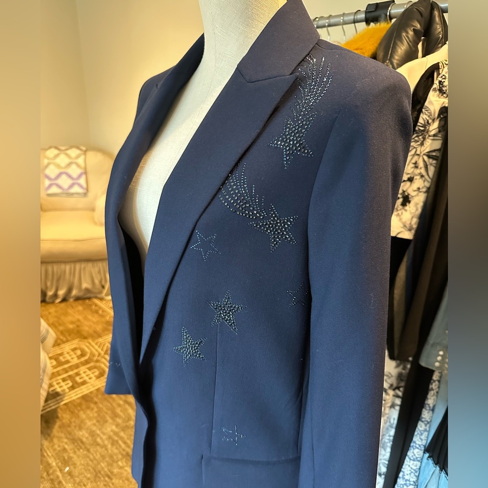 Zadig & Voltaire size 6 navy blazer